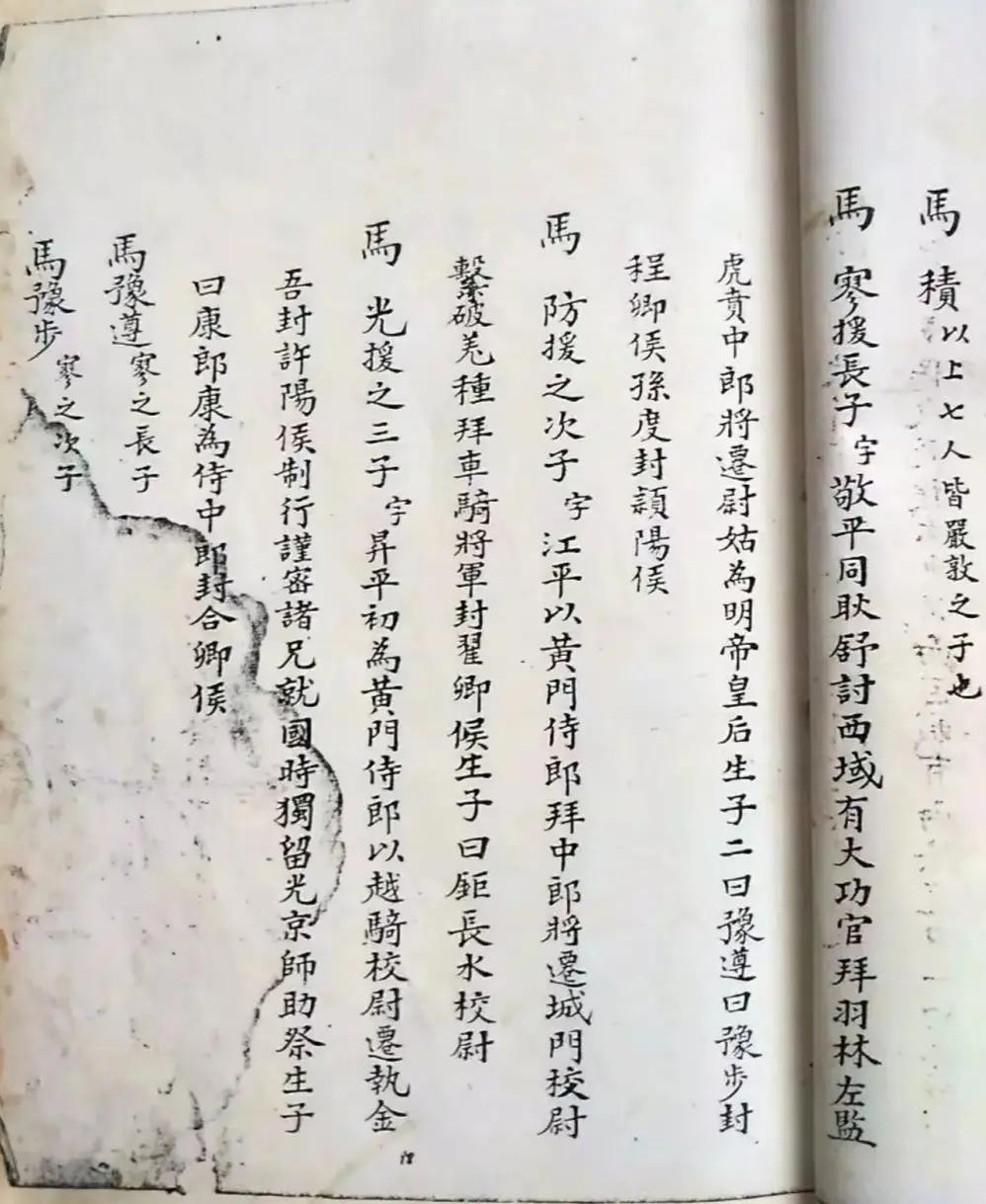 马姓家族族谱:从女修到现代马氏