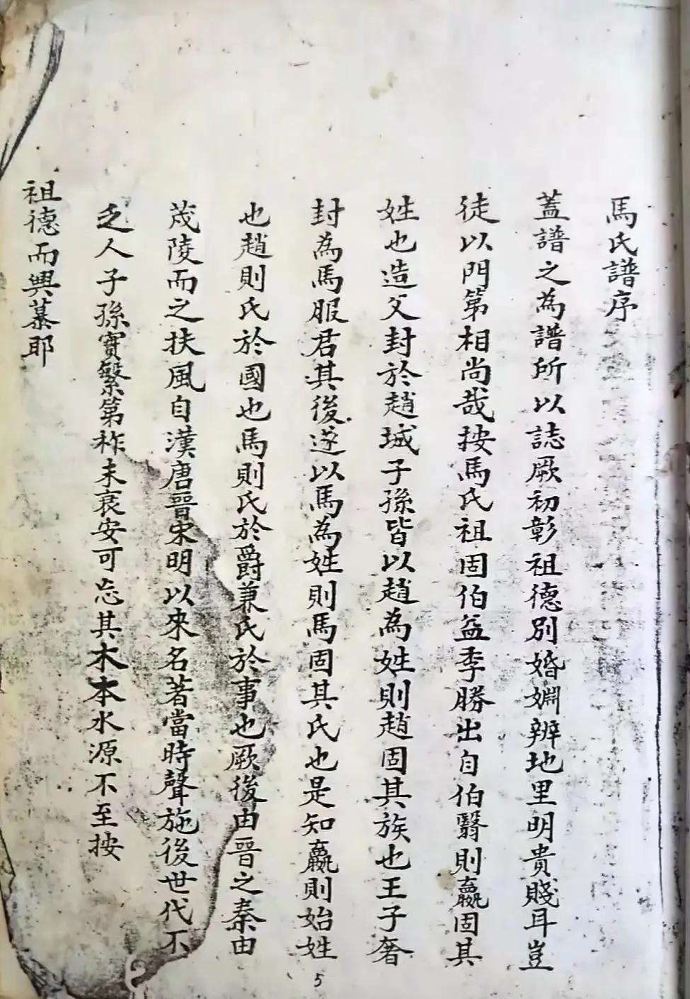 马姓家族族谱:从女修到现代马氏